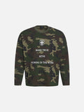 DAXUEN Camouflage long-sleeve top with graphics