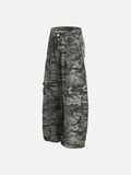 DAXUEN Camouflage wide-leg cargo jeans