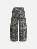 DAXUEN Camouflage wide-leg cargo jeans