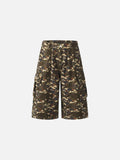 DAXUEN Camouflage wide-leg cargo shorts