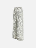 DAXUEN Wide-leg camouflage pants with pockets