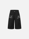 DAXUEN High-waisted wide-leg cropped cargo pants