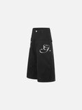 DAXUEN High-waisted wide-leg cropped cargo pants