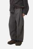 DAXUEN khaki cargo panel wide-leg trousers