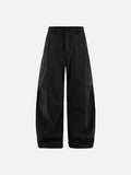 Cargo Panel Wide-Leg Trousers in Khaki
