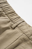 DAXUEN khaki cargo panel wide-leg trousers