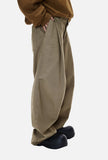 DAXUEN khaki cargo panel wide-leg trousers