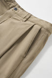 DAXUEN khaki cargo panel wide-leg trousers