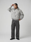 DAXUEN Loose-fitting wide-leg cargo pants — model photo