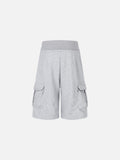 DAXUEN Cargo pocket high-waist relaxed-fit shorts