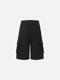 DAXUEN Cargo pocket high-waist relaxed-fit shorts