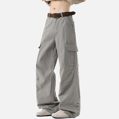 DAXUEN Wide-leg cargo pants with multiple pockets