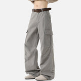 DAXUEN Wide-leg cargo pants with multiple pockets
