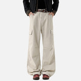 DAXUEN Wide-leg cargo pants with multiple pockets