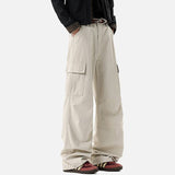DAXUEN Wide-leg cargo pants with multiple pockets
