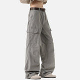 DAXUEN Wide-leg cargo pants with multiple pockets