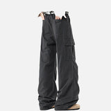 DAXUEN Wide-leg cargo pants with multiple pockets