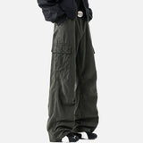 DAXUEN Wide-leg cargo pants with multiple pockets