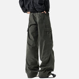 DAXUEN Wide-leg cargo pants with multiple pockets