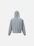 DAXUEN heather grey cartoon animal graphic hooded sweatshirt
