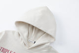 DAXUEN heather grey cartoon animal graphic hooded sweatshirt