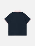 DAXUEN Short-sleeved polo shirt with cartoon bear design
