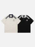 DAXUEN Short-sleeve polo shirt with cartoon dog embroidery