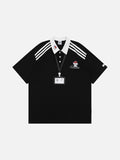 DAXUEN Short-sleeve polo shirt with cartoon dog embroidery