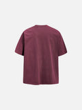 DAXUEN washed purple oversized cartoon dog graphic tee