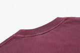 DAXUEN washed purple oversized cartoon dog graphic tee