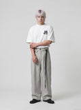 DAXUEN Oversized short-sleeve t-shirt with cartoon graphic — model photo