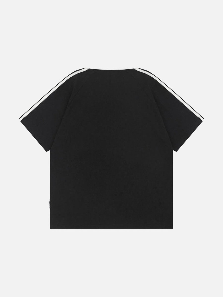 DAXUEN Cartoon printed short-sleeved polo shirt