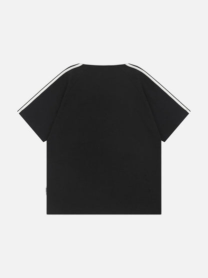 DAXUEN Cartoon printed short-sleeved polo shirt