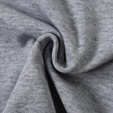 DAXUEN grey cartoon guitarist layered long-sleeve top