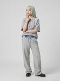 DAXUEN Oversized short-sleeved crew neck t-shirt — model photo