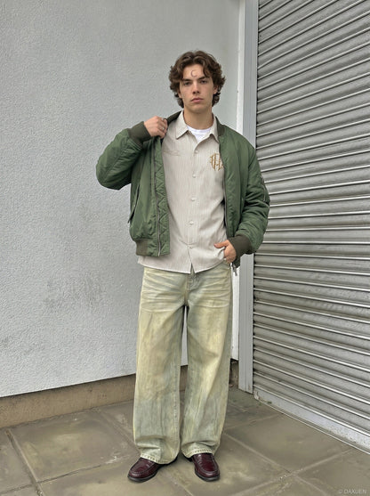 DAXUEN Casual Stripe Short Sleeve Shirt | DAXUEN — model photo