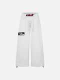 DAXUEN Wide-leg sweatpants in black and heathered light grey