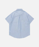 DAXUEN Cat embroidered plaid short sleeve shirt