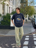 DAXUEN Oversized short-sleeve t-shirt with a celestial graphic — model photo