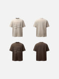 DAXUEN Short-sleeve mock neck t-shirt with graphic print