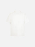 DAXUEN Light cream graphic T-shirt with chaotic print