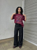 DAXUEN Oversized short-sleeved graphic t-shirt — model photo