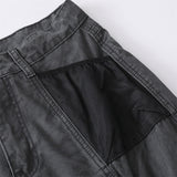 DAXUEN dark charcoal grey relaxed-fit cargo pants