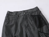 DAXUEN dark charcoal grey relaxed-fit cargo pants