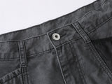 DAXUEN dark charcoal grey relaxed-fit cargo pants