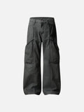 DAXUEN dark charcoal grey relaxed-fit cargo pants