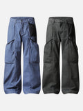 DAXUEN dark charcoal grey relaxed-fit cargo pants