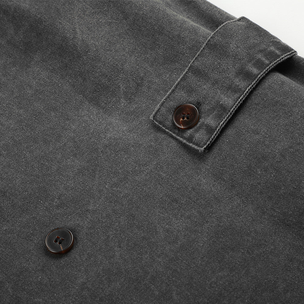 Black Utility Buttoned Shirt