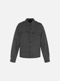 Black Utility Buttoned Shirt