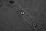 Black Utility Buttoned Shirt